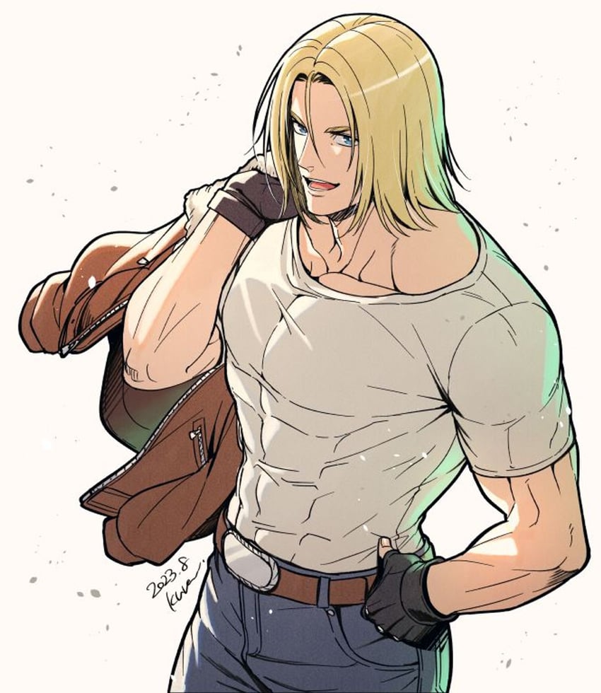 terry bogard (the king of fighters and 1 more) drawn by kuren