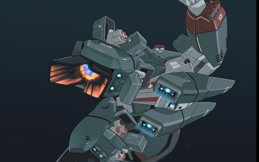 vf-1, vf-1j, and vf-1j armored (macross and 1 more) drawn by exocet_(exocet4)