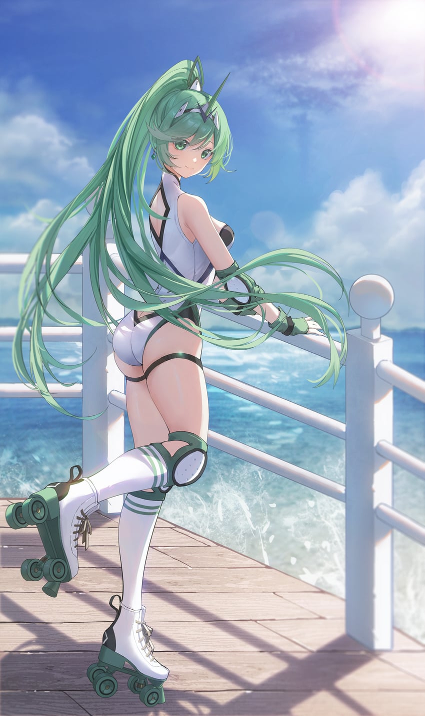 pneuma (xenoblade chronicles and 1 more) drawn by okazakileo
