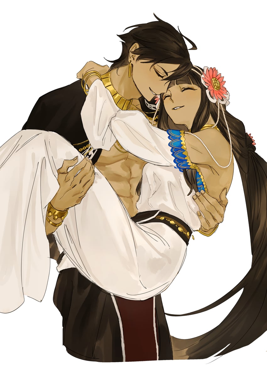 ozymandias and nefertari (fate and 2 more) drawn by u_raida0