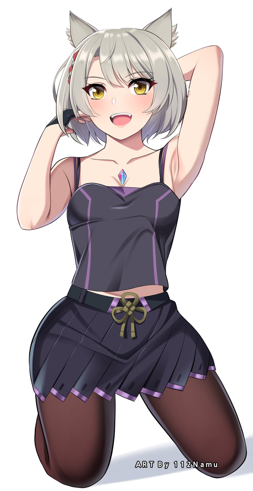 mio (xenoblade chronicles and 1 more) drawn by namu_(112namu)
