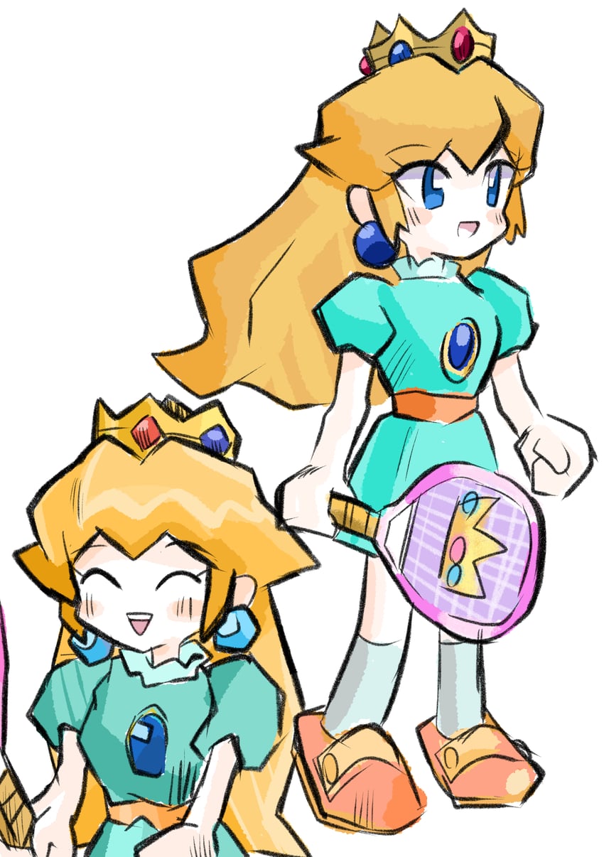 princess peach (mario and 1 more) drawn by rakugaki_shitagari-ya