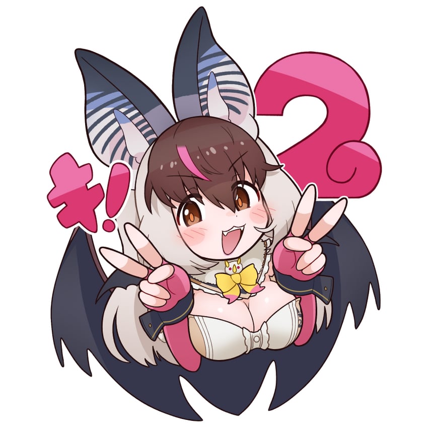 brown long-eared bat (kemono friends and 1 more) drawn by da_(bobafett)