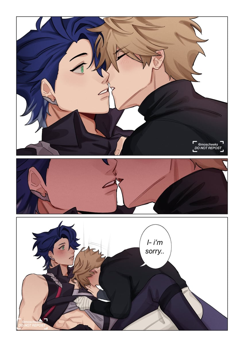 sampo koski and gepard landau (honkai and 1 more) drawn by moscheeks