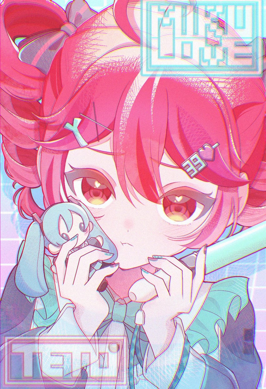 hatsune miku and kasane teto (vocaloid and 1 more) drawn by inari_enishi