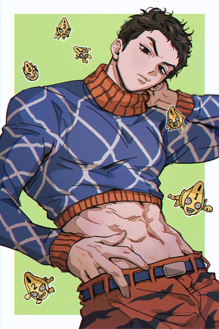 guido mista and sex pistols (jojo no kimyou na bouken and 1 more) drawn by alrlmigi