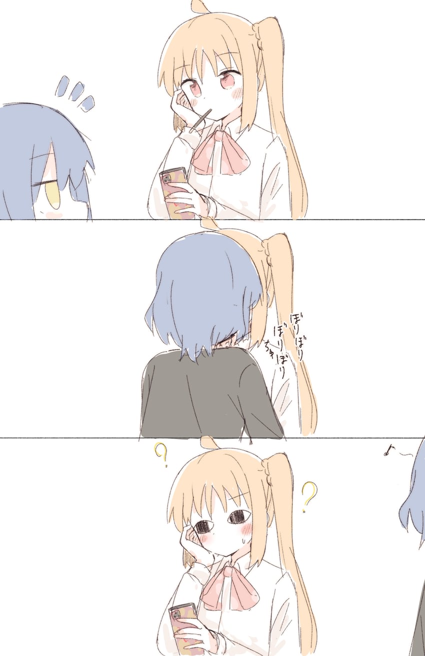ijichi nijika and yamada ryo (bocchi the rock!) drawn by rogu_(log_264)