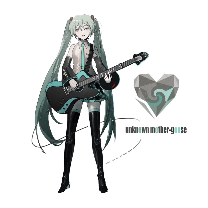 hatsune miku (vocaloid and 1 more) drawn by konya_karasue