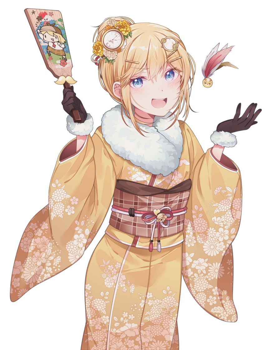 watson amelia (hololive and 1 more) drawn by mitsumine_(ookami_no_oyashiro)