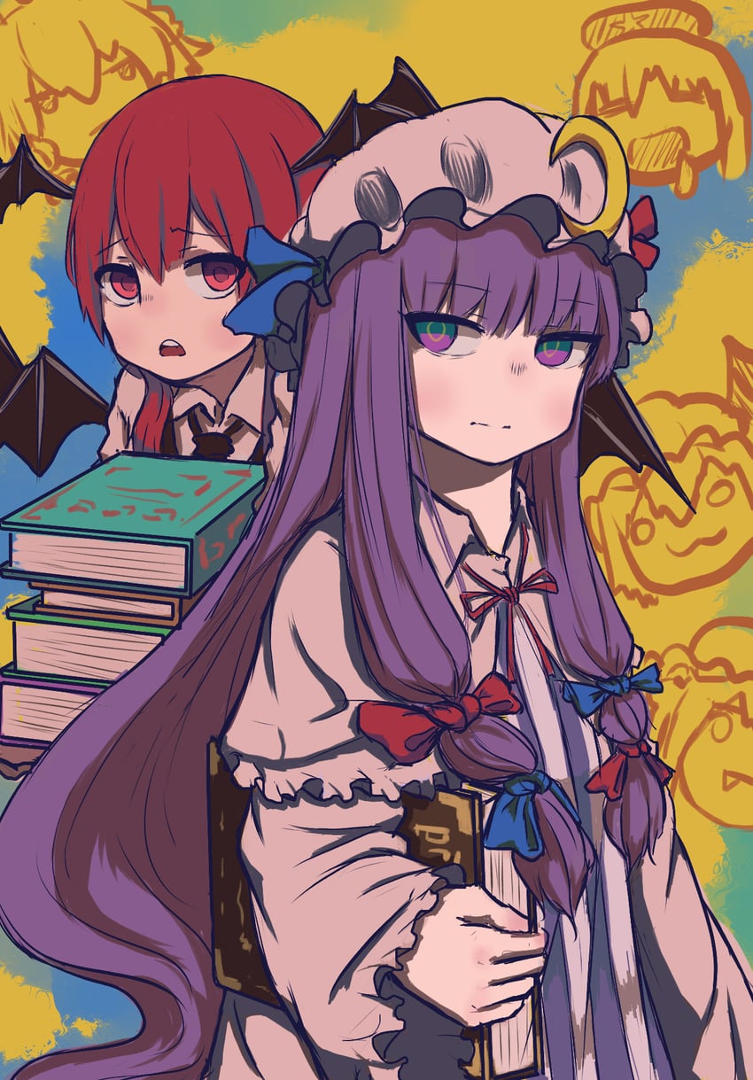 remilia scarlet, flandre scarlet, izayoi sakuya, patchouli knowledge, hong meiling, and 1 more (touhou and 1 more) drawn by hua_ha_jiazi