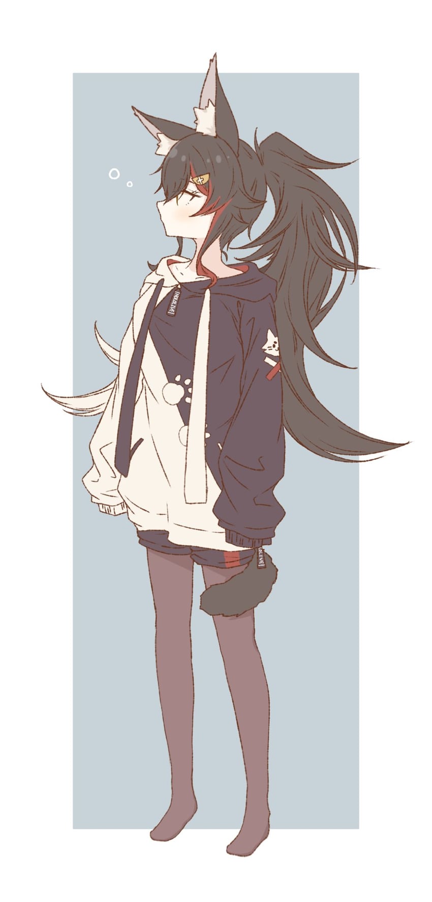 ookami mio (hololive) drawn by momoringo_(w_0v0_k)