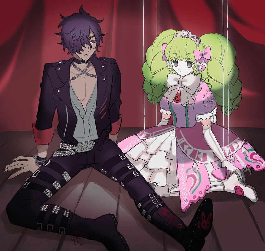 falulu and mario (pretty series and 2 more) drawn by parimi_(tobari)