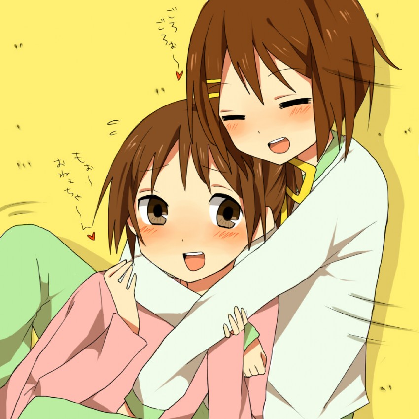 hirasawa yui and hirasawa ui (k-on!) drawn by orange_(bibiko)
