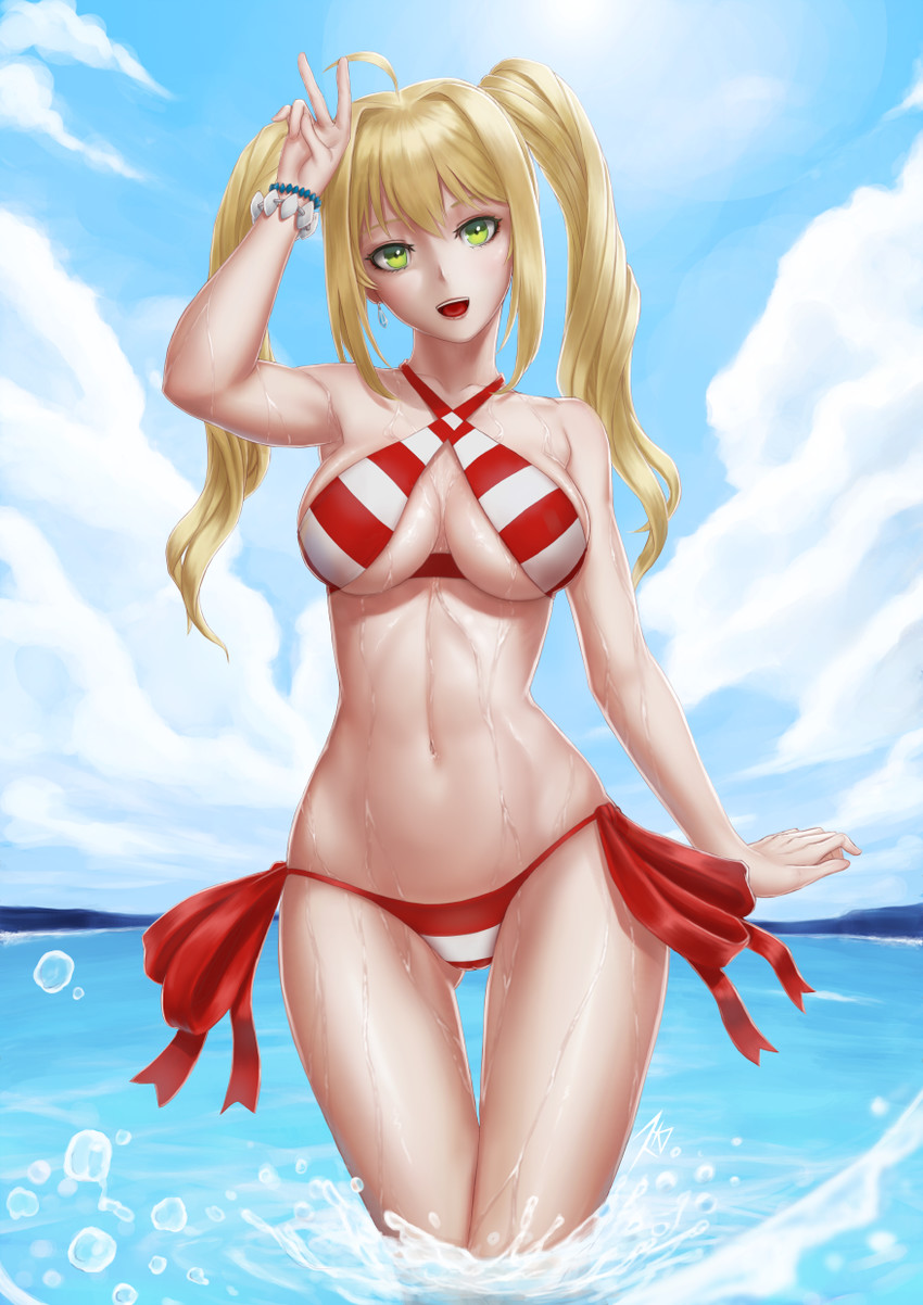 nero claudius (fate and 1 more) drawn by suikunart