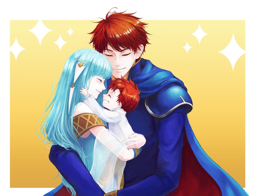 roy, ninian, and eliwood (fire emblem and 3 more) drawn by chanene