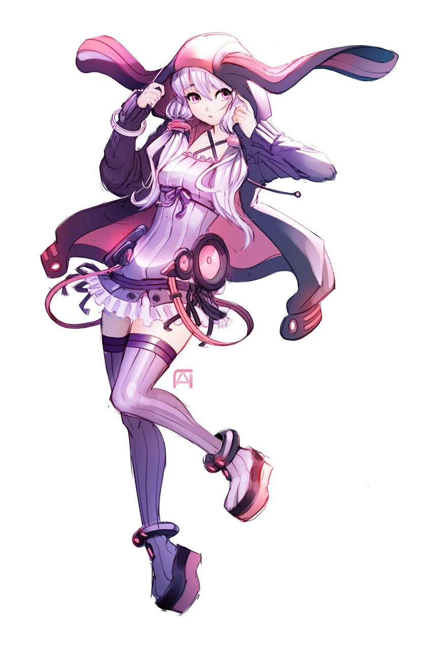 yuzuki yukari (vocaloid and 1 more) drawn by lpchan