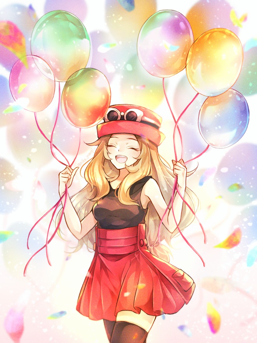 serena (pokemon and 1 more) drawn by yomogi_(black-elf)