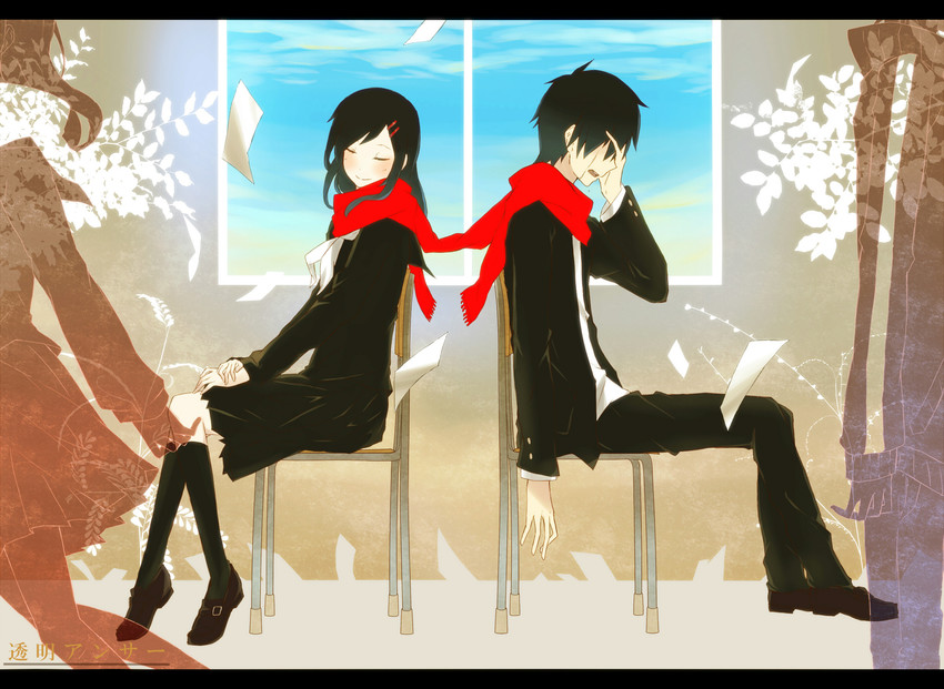 tateyama ayano and kisaragi shintarou (kagerou project and 1 more) drawn by nanora_(sero4)