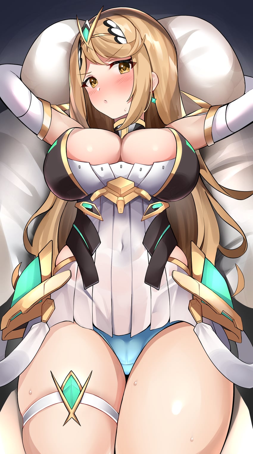 mythra (xenoblade chronicles and 1 more) drawn by enishi96