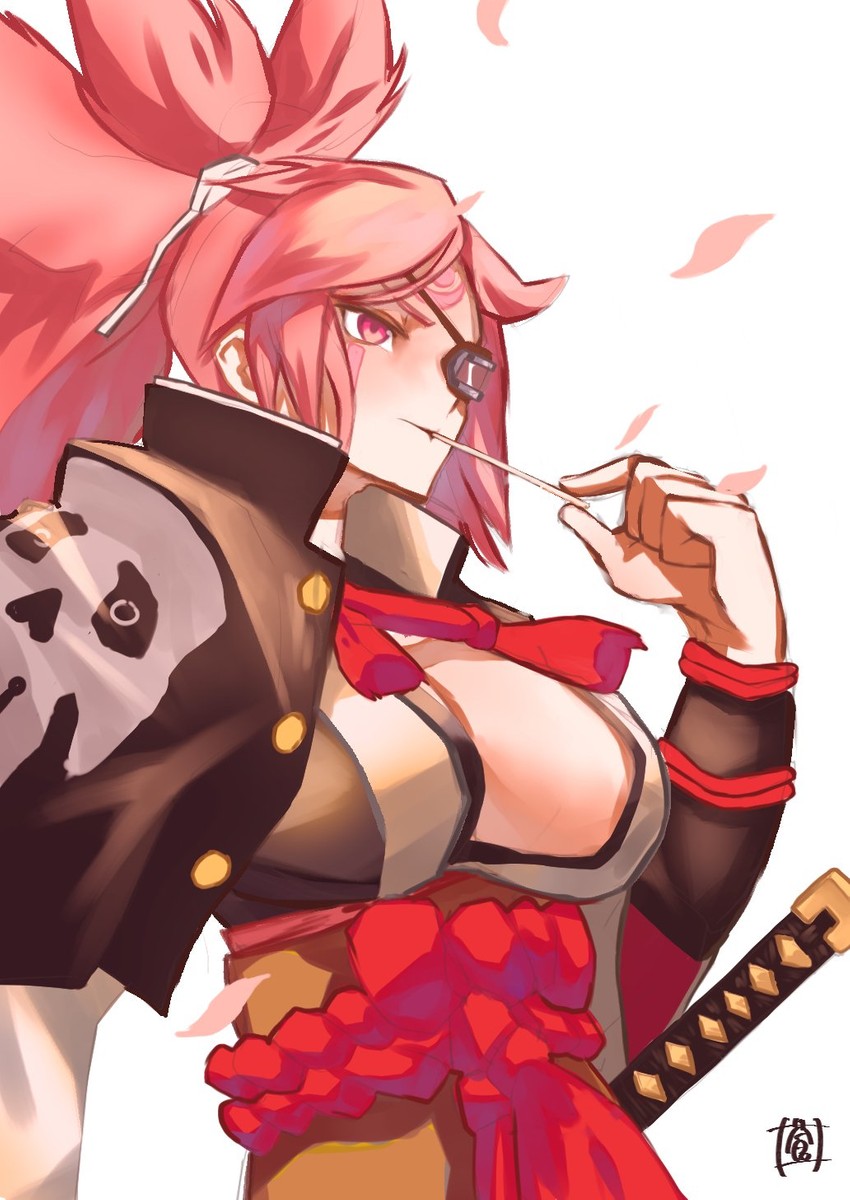 baiken (guilty gear and 1 more) drawn by sou_(pale_1080)