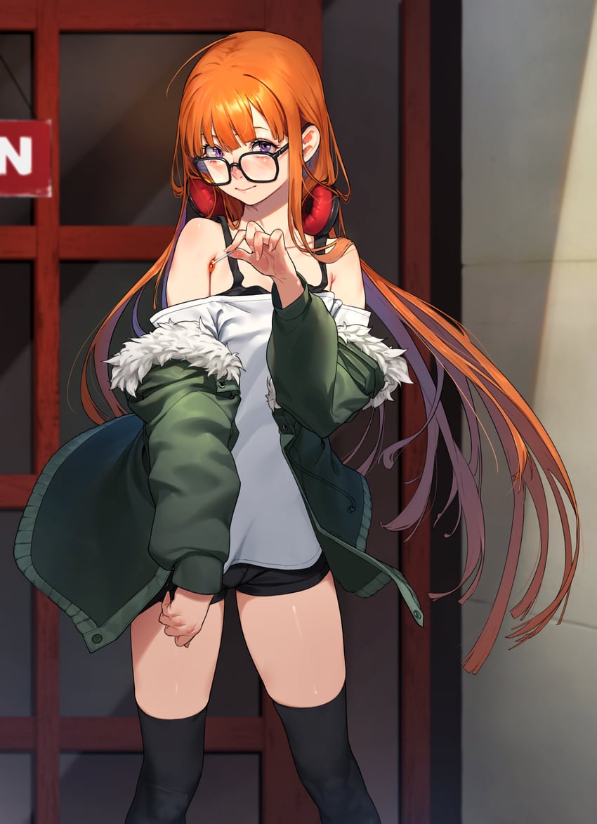 sakura futaba (persona and 1 more) drawn by beeeeen
