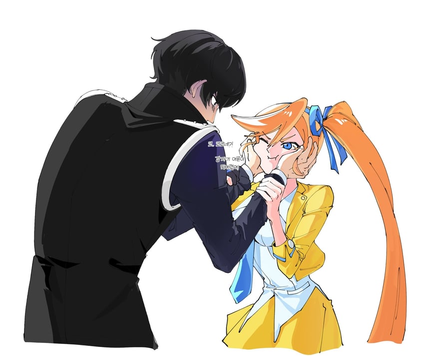 athena cykes and simon blackquill (ace attorney) drawn by bbaen0w0