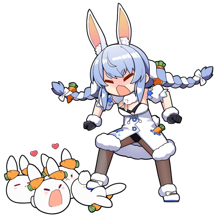 usada pekora and don-chan (hololive) drawn by jb_jagbung