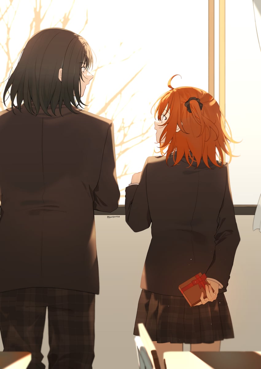 fujimaru ritsuka and oberon (fate and 1 more) drawn by romo827