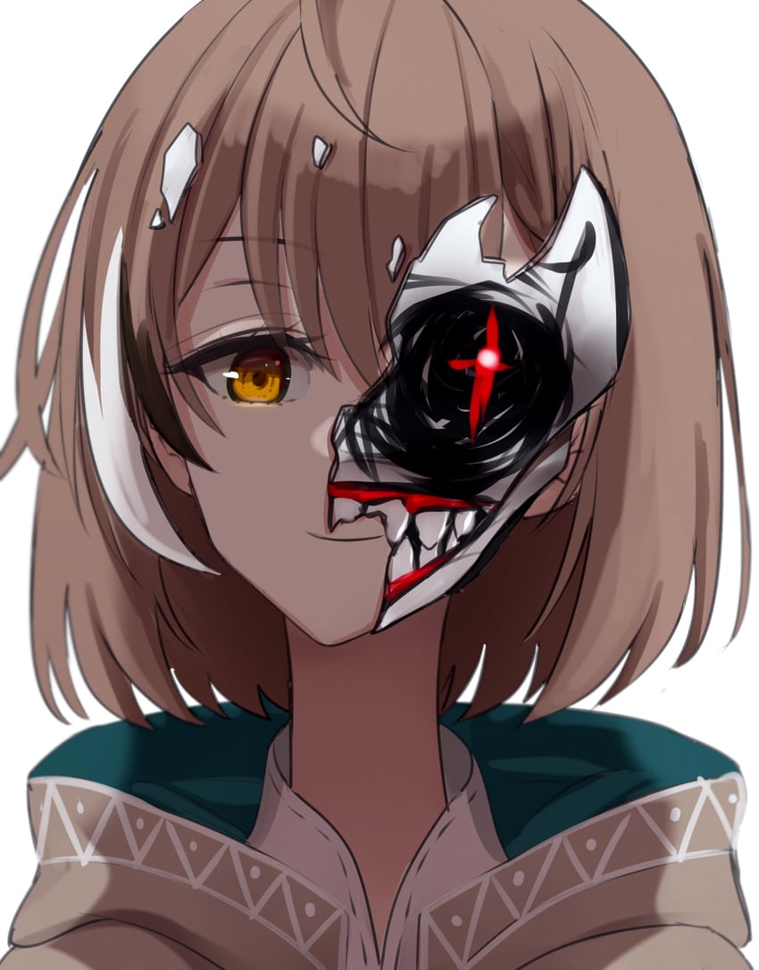 nanashi mumei and nightmare (hololive and 1 more) drawn by macartura08