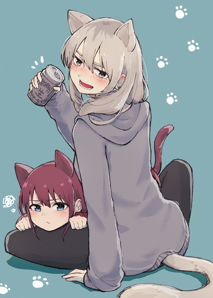 iseri nina and kawaragi momoka (girls band cry) drawn by ayataka_syumimi