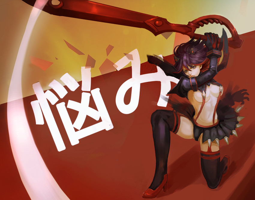 matoi ryuuko and senketsu (kill la kill) drawn by bolimao12