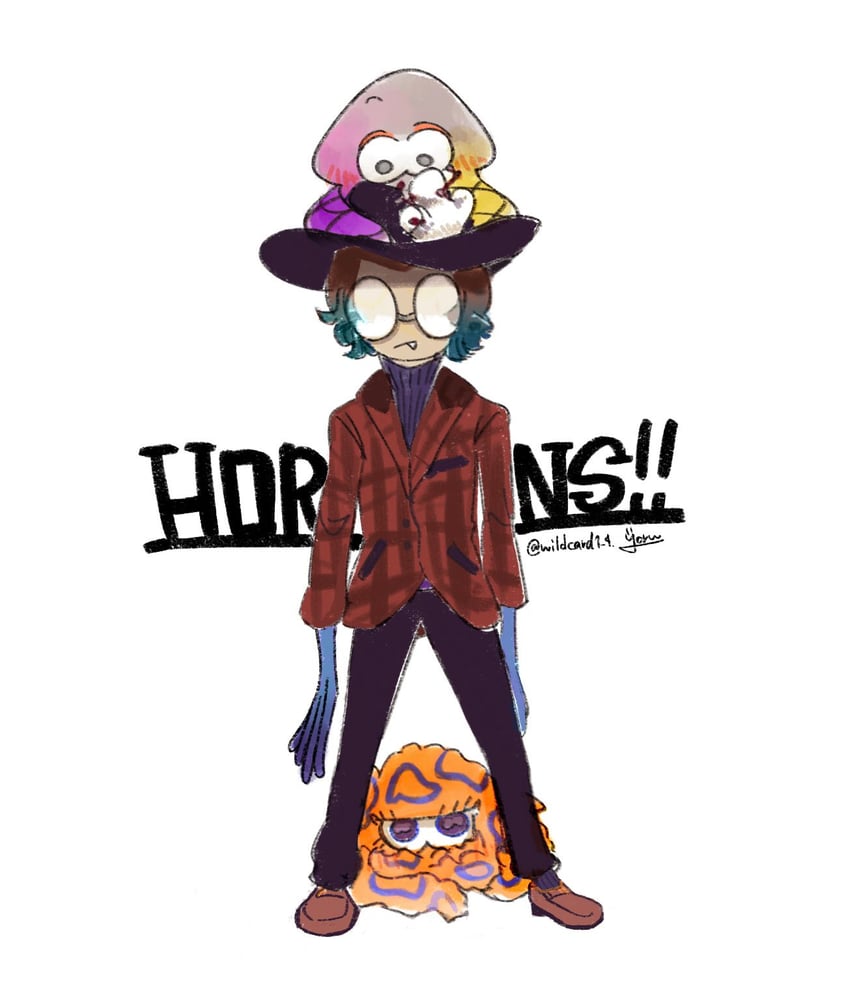 tao blu, yoko, and tosh (splatoon and 1 more) drawn by wildcard1_4