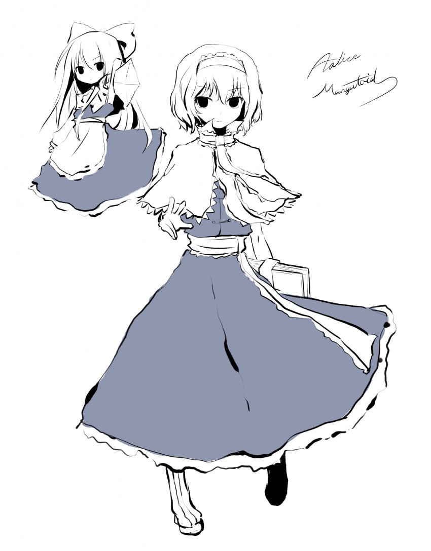 alice margatroid and shanghai doll (touhou) drawn by hiraga_matsuri