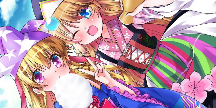 clownpiece and lily white (touhou and 1 more) drawn by hinoue_itaru