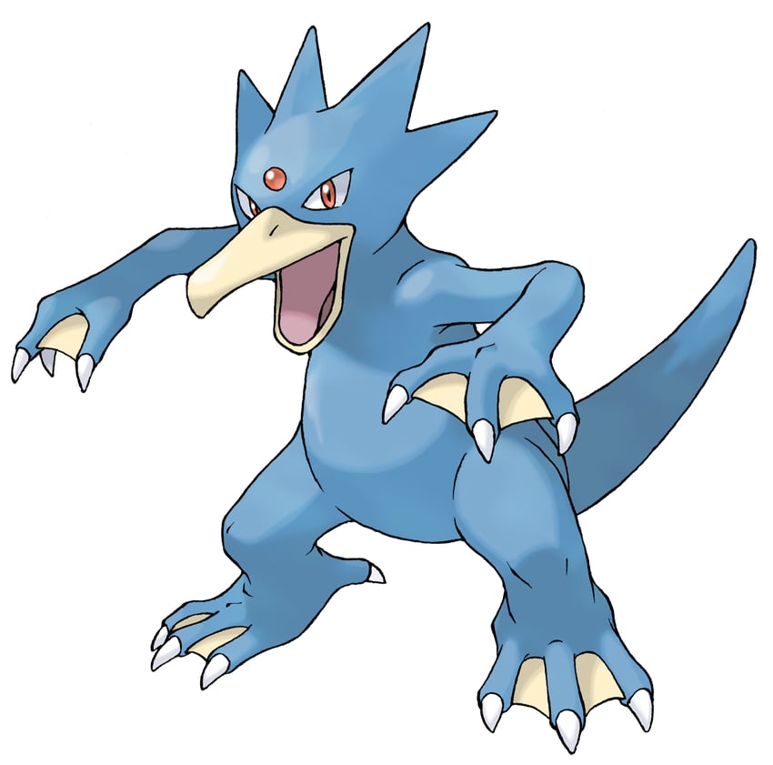 golduck (pokemon and 1 more) drawn by sugimori_ken