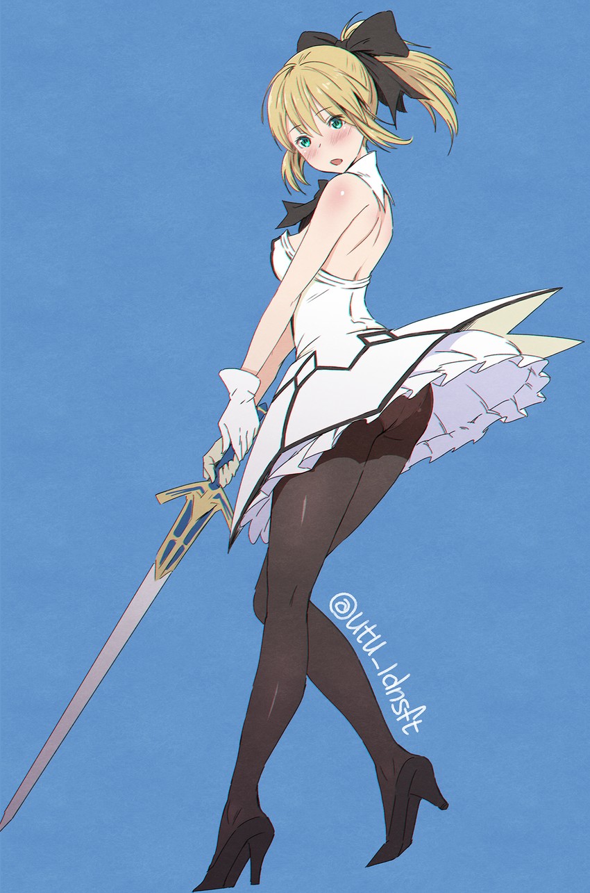 artoria pendragon and saber lily (fate and 1 more) drawn by utu_(ldnsft)