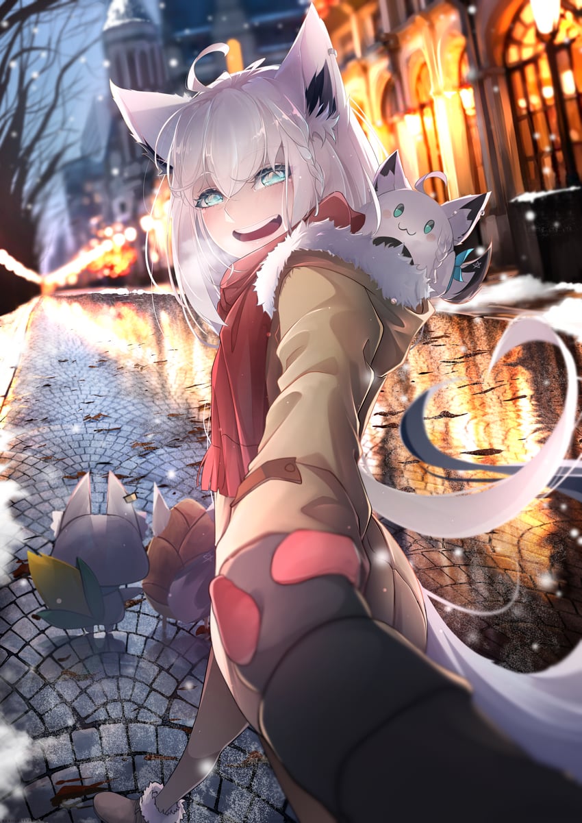 shirakami fubuki, sukonbu, oruyanke, and fubuchun (hololive) drawn by kuroshi_yuzuha