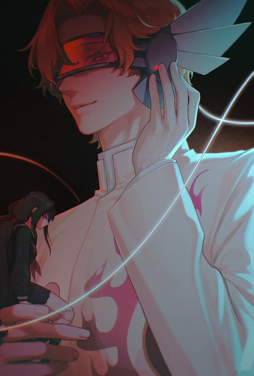 kisaragi saya and nanahara fumito (blood-c and 1 more) drawn by gootai