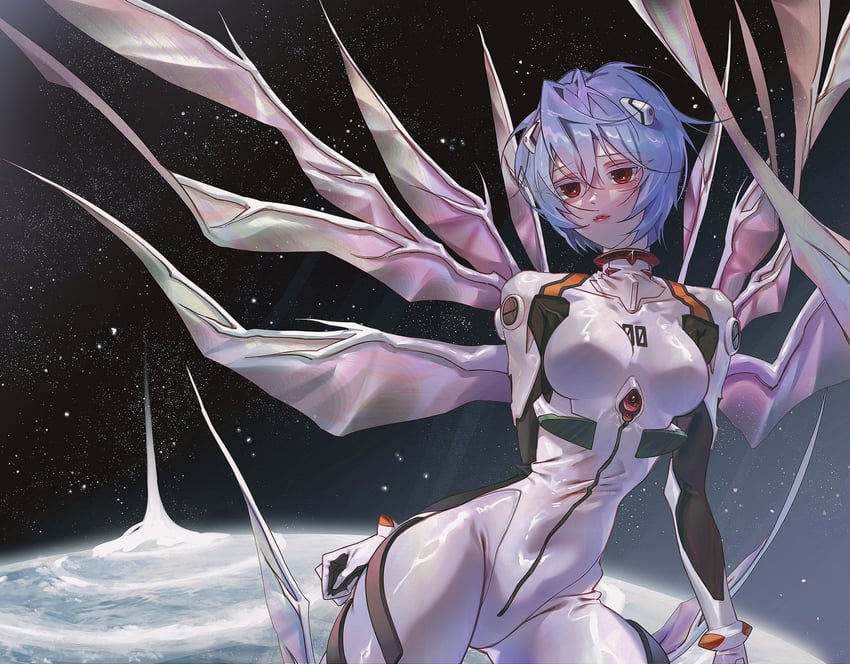 ayanami rei and lilith (neon genesis evangelion and 1 more) drawn by kamoto_re75