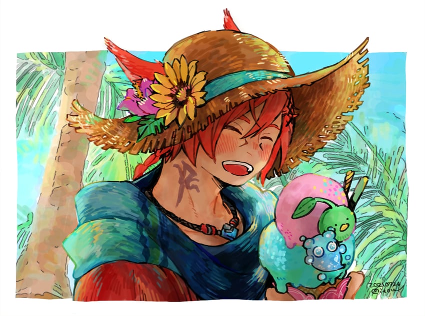 g'raha tia, nixie, and korpokkur (final fantasy and 1 more) drawn by itowo_(itowc)