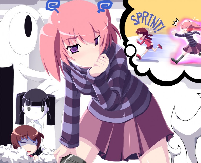 madotsuki, monoko, and toriningen (yume nikki) drawn by rapama