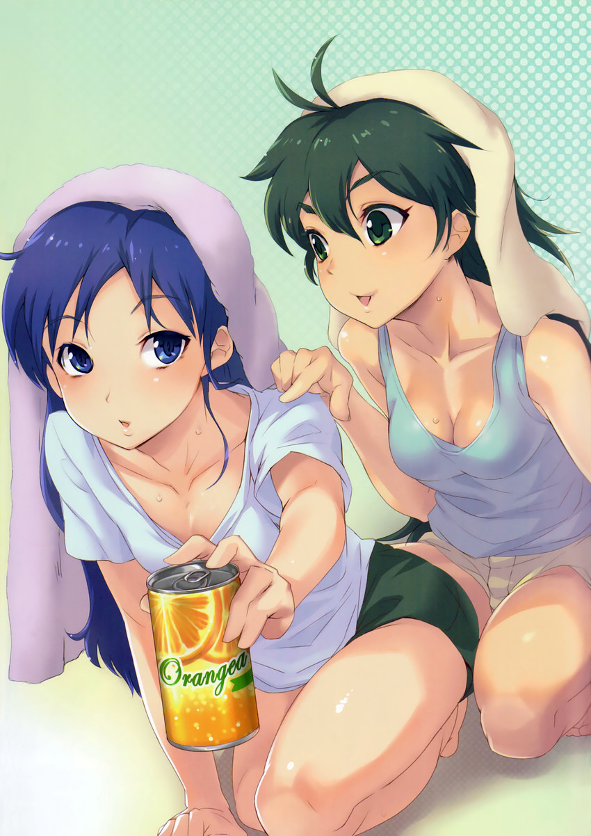 kisaragi chihaya and ganaha hibiki (idolmaster) drawn by mikel_(4hands)