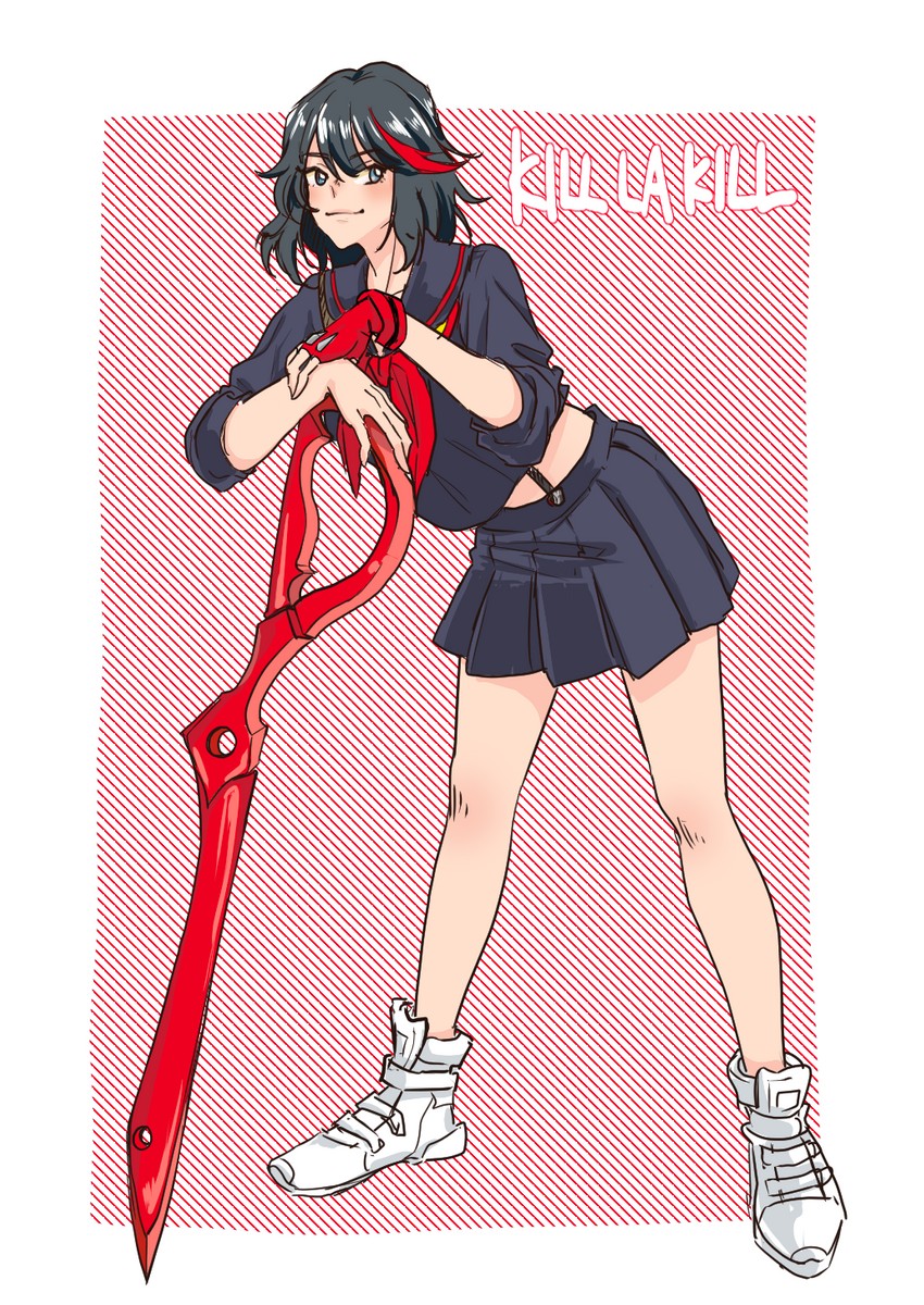 matoi ryuuko (kill la kill) drawn by kani_aruki_(bucket_crawl)
