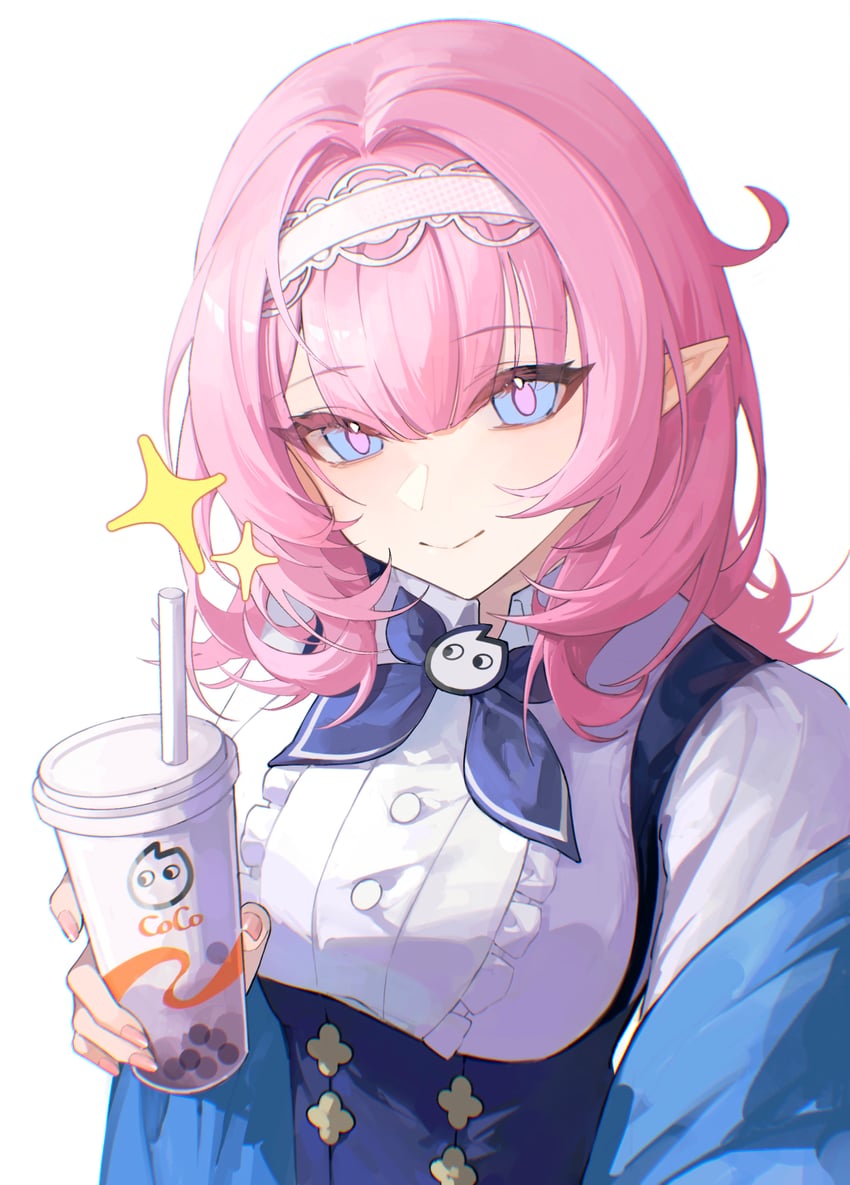 elysia (honkai and 1 more) drawn by tutou_jiang