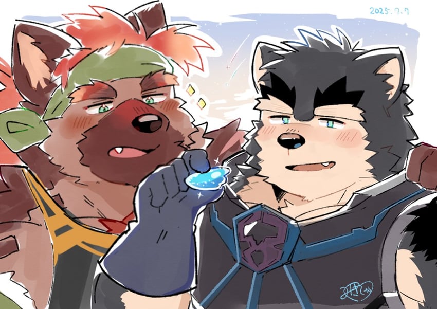lyon and chabeau (another eidos-r) drawn by mikiya_(mine_miki0840)