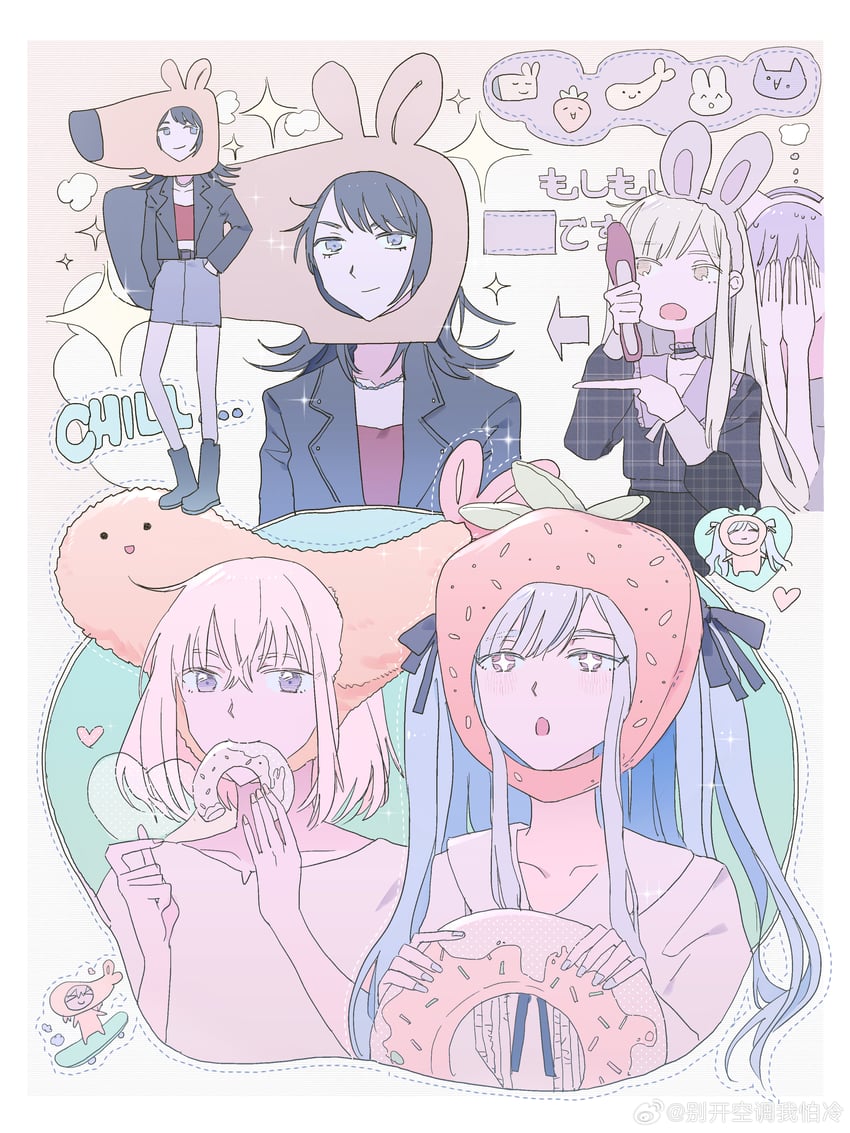 togawa sakiko, wakaba mutsumi, yahata umiri, misumi uika, mortis, and 1 more (bang dream! and 1 more) drawn by reiboubyou