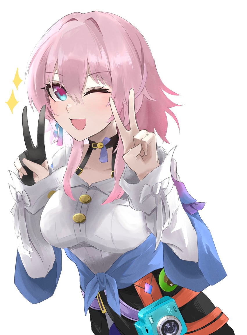 march 7th (honkai and 1 more) drawn by oyumaru_(oyu135)