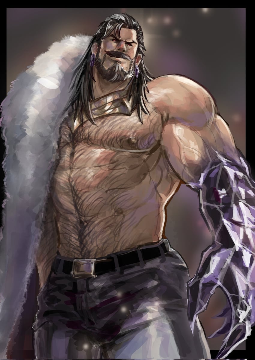 swain and prestige chosen of the wolf swain (league of legends) drawn by amsokyo
