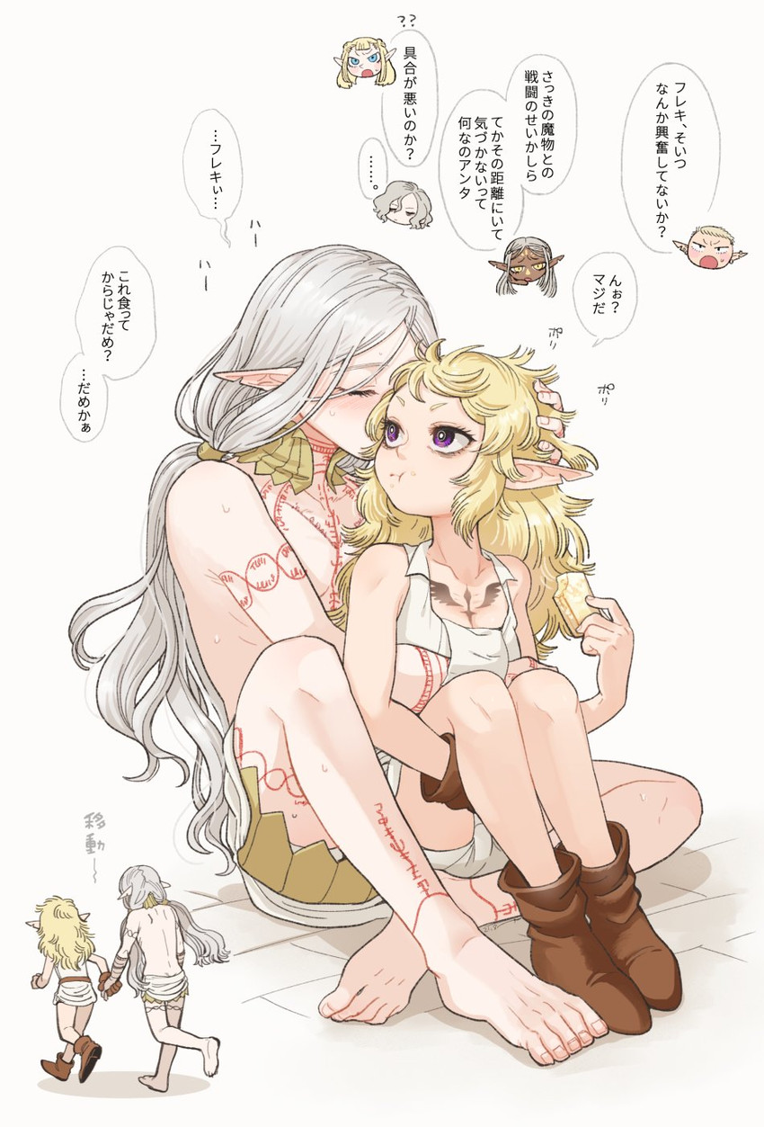 mithrun, fleki, lycion, cithis, pattadol, and 1 more (dungeon meshi) drawn by yeneny