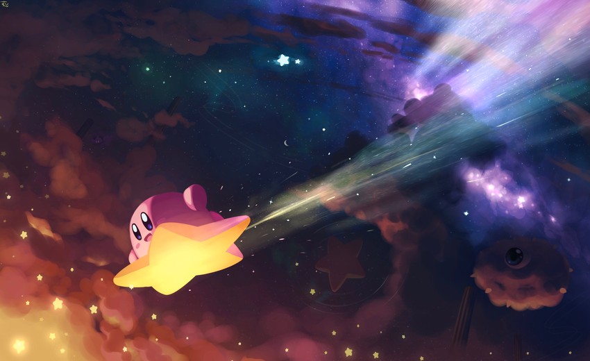 kirby, kracko, doomer, and greater doomer (kirby) drawn by suyasuyabi